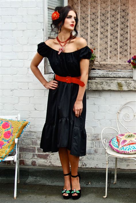 Vintage Gypsy Senorita Style Sophia Dress By Tara Starlet Tarastarlet Com RETRO HIGH