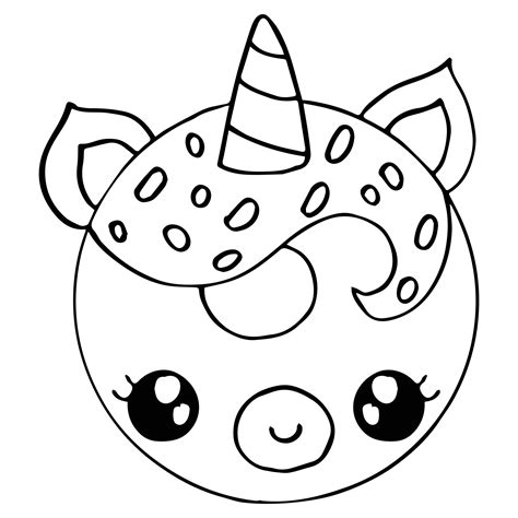 Unicorn Doughnut Coloring Page | My XXX Hot Girl