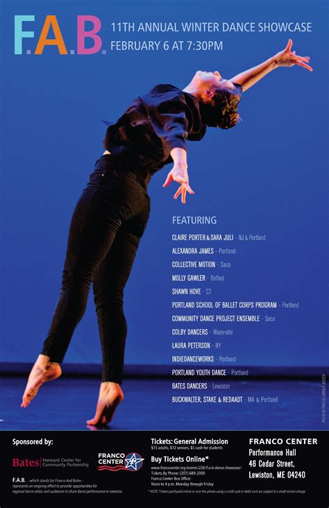 Performance Posters Dance Bates College