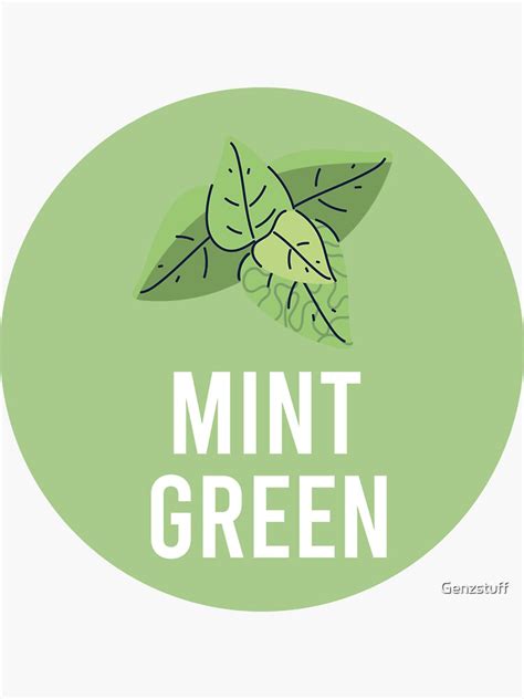 Mint Green Aesthetic Sticker By Genzstuff Redbubble