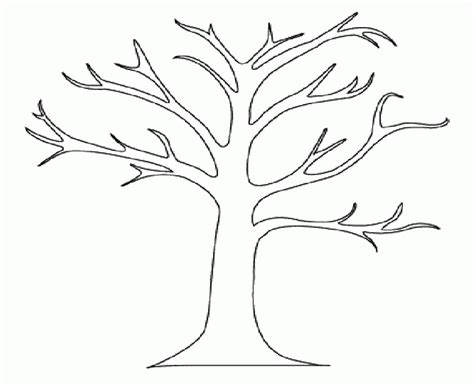 Bare Tree Coloring Pages Coloring Home