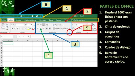 Pantalla De Excel Y Sus Componentes Recursos Excel