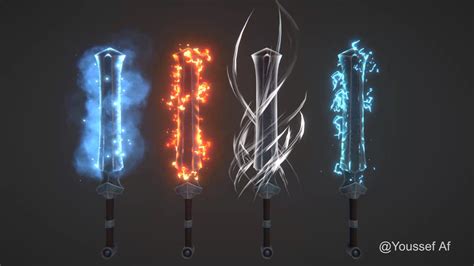 Artstation Elemental Sword Effects Unity Vfx