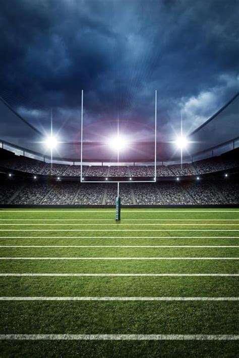 Football Field Goal Uprights Stadium Dramatic Enhanced Photo Cool Huge