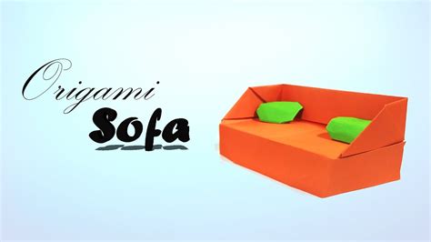 Origami Sofa How To Make A Paper Sofa Tutorial For Beginner And Kids