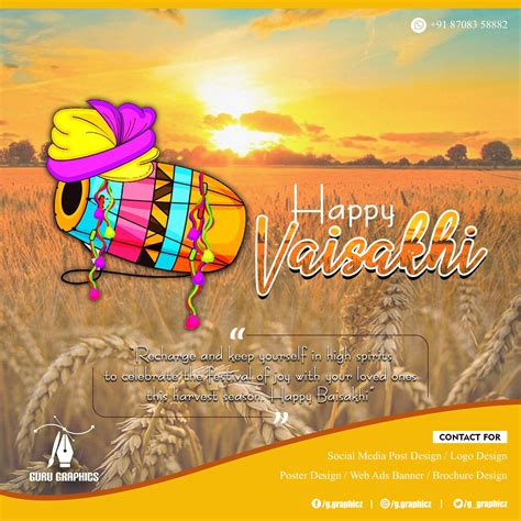 Happy Vaisakhi Baisakhi 2021 Social Media Poster Banner Ads Happy