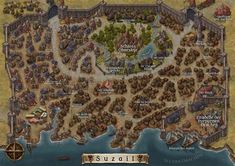 My First Map Suzail City Of Faerûn Based On The Official Map And