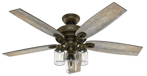 Modern Farmhouse Ceiling Fan With Light And Remote