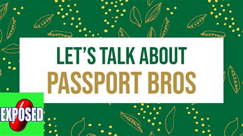 the strange logic of the passport bros community youtube