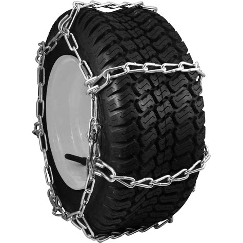 Snowblower and Lawn Tractor Tire Chains, 20X8.00X8, 4 Link Spacing ...