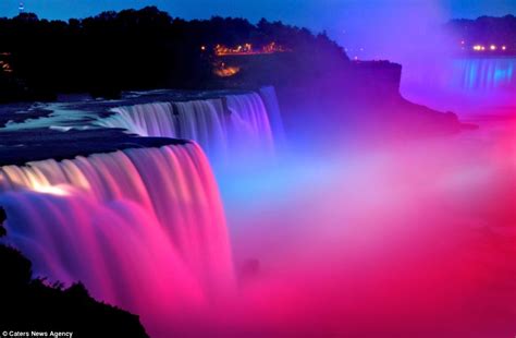 The Worlds Brightest Water Colours Magical Pictures Of Niagara Falls