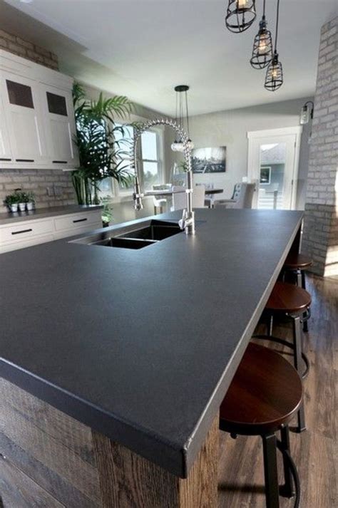 Pictures Of Kitchens With White Cabinets And Black Countertops - What Color Cabinets With Black Granite Countertops? (22 Ideas)