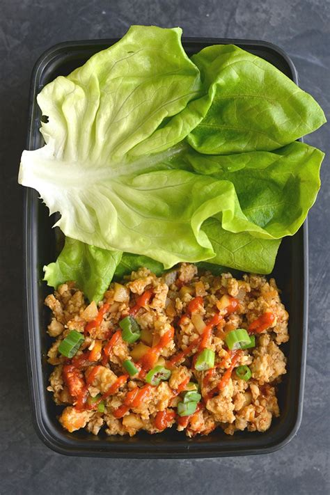 Mar 09, 2019 · this chicken lettuce wraps recipe is seriously so yummy! Meal Prep Healthy Chicken Lettuce Wraps {Paleo, GF ...