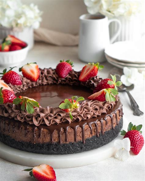 Chocolate Cheesecake With Chocolate Ganache In Bloom Bakery
