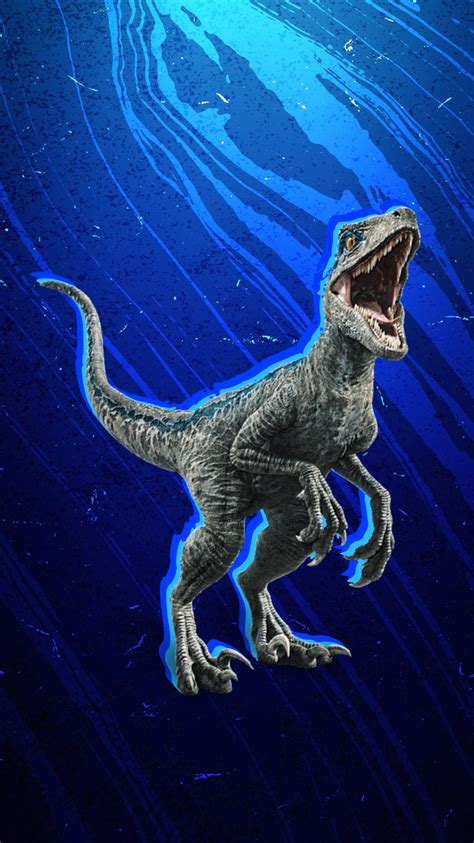 Velociraptor Blue Wallpaper Jurassic Park Adventure Sci Fi