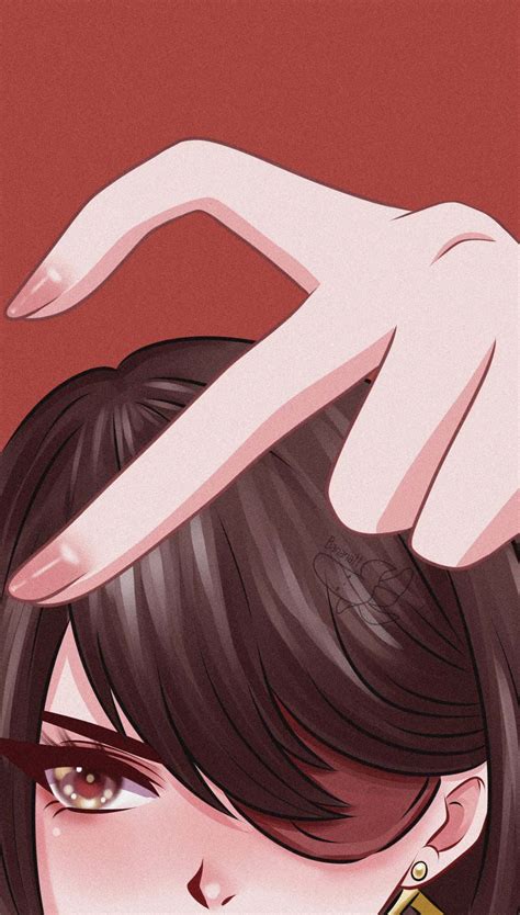 Download Matching Anime Beidou Heart Hand Wallpaper
