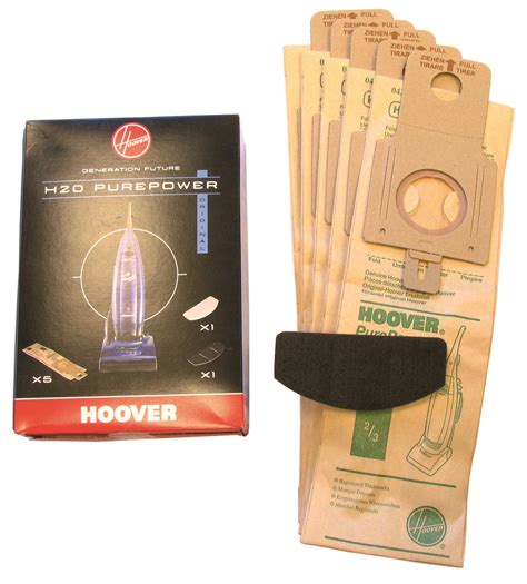Genuine Hoover Purepower H20 Vacuum Cleaner Paper Dust Bags X5 09173717