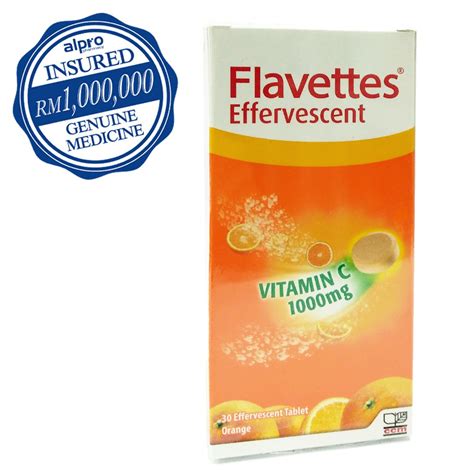 Harga vitamin c di farmasi. Flavettes Effervescent Vitamin C - Orange 1000mg (Exp ...