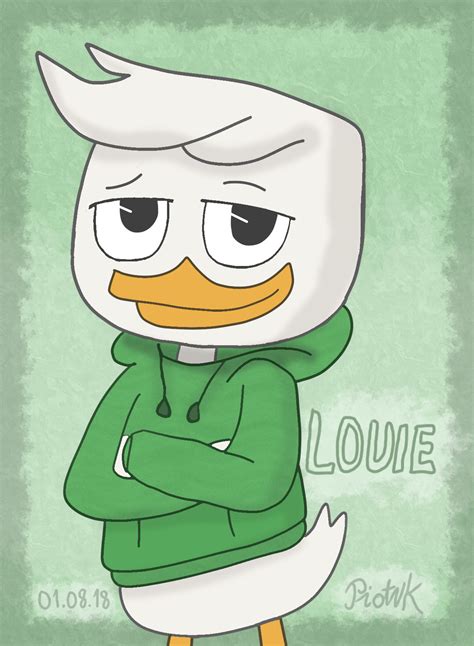 Heres My Fanart Of Louie Duck From Ducktales I Used Krita Textures