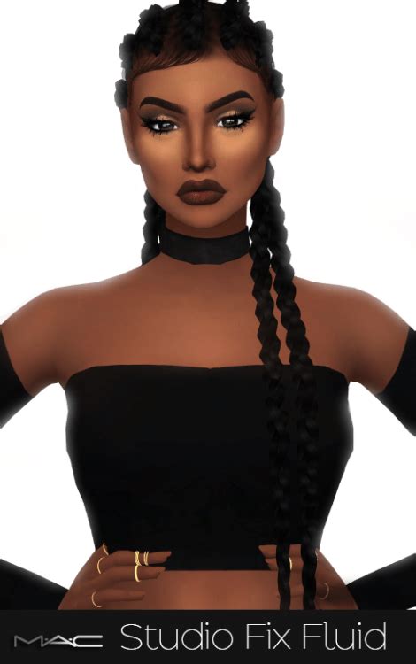 Mac Cosimetics Mac Studio Fix Fluid Foundations An Sims Hair Sims