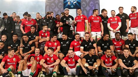 3 july to 7 august venues: British & Irish Lions | Column: All Black and Lions Red