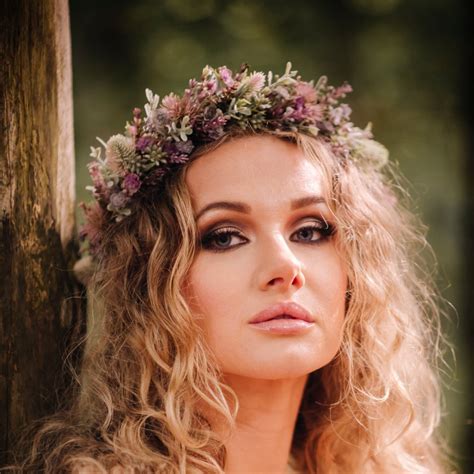 Dusky Pink And Mauve Ethereal Flowercrown Flower Crown Magic