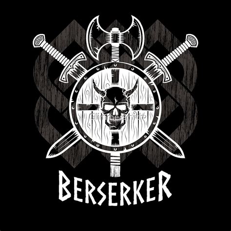 Viking Berserker Fierce Norse Wild Warrior By Glimmersmith Redbubble