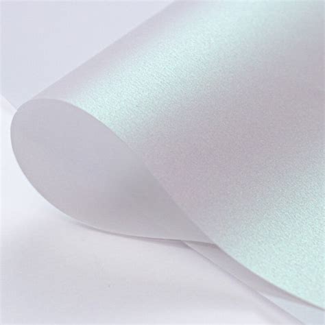 A4 Translucent Vellum Paper White Iridescent Shimmer Etsy