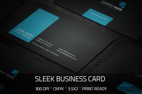 Sleek Business Card Business Card Templates On Creative Market
