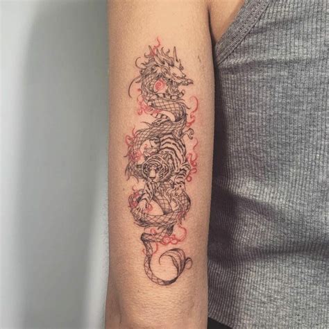 Chinese Dragon Tattoo Forearm