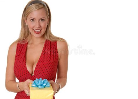 Gift Stock Photo Image Of Closeup Attractive People