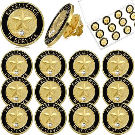 Buy Dingion Pcs Employee Of The Month Lapel Pin Inch Enamel Recognition Pins To Reward
