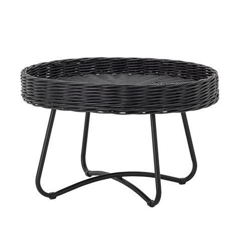 Bamboo coffee table, rattan table, round coffee table, boho furniture, coastal furniture, cane coffee table, vintage coffee table, mcm table dovetailsdecor. Bloomingville Hattie coffee table rattan - black - LIVING ...