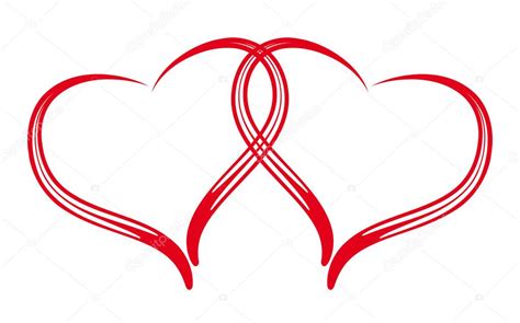 Stampa con scarabocchi a contrasto. Fotografie: coppia di cuori stilizzati | Coppia di cuori ...