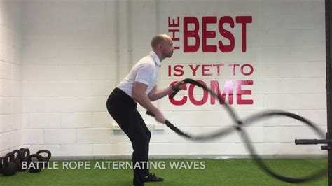 Battle Rope Alternating Waves Youtube