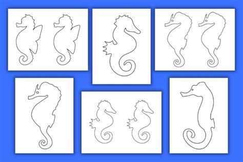 Free Printable Seahorse Template For Crafts