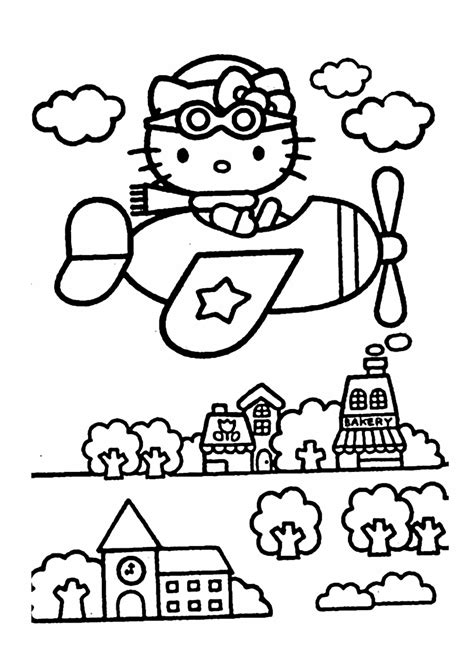 Hello Kitty Coloring Page