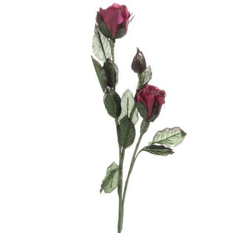 Burgundy Artificial Rose Stem Floral Sale Sales Factory Direct Craft