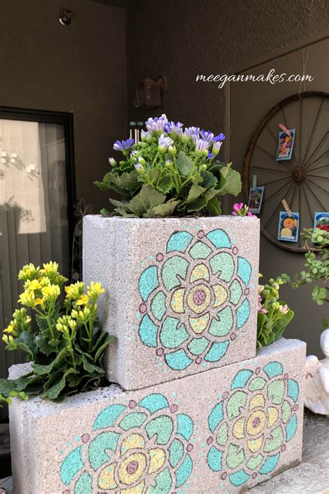 How To Make a Cement Block Garden Planter - What Meegan Makes