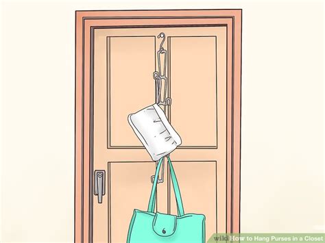 Shower curtain hooks to hang purses in your closet…this is from organize and decorate everything. How to Hang Purses in a Closet: 9 Steps (with Pictures ...