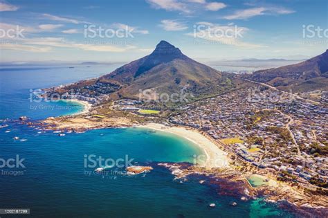 The capital of western cape province, it is also the legislative capital of the nation. Cape Town Camps Bay Clifton Scenic Aerial View South Africa Stock Photo - Download Image Now ...