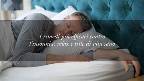 Come rimediare all'Insonnia con uno Stile di Vita sano ...