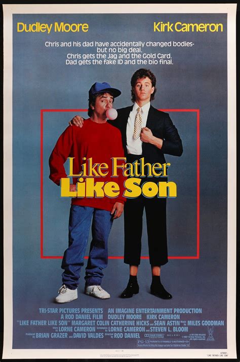 Like Father Like Son 1987 Kirk Cameron Movie Posters Comedy Films