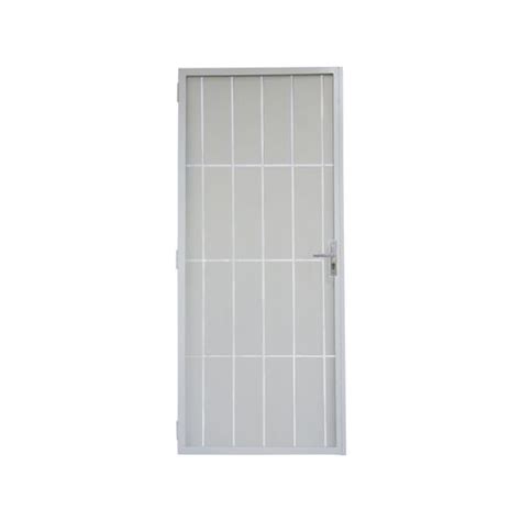 2032 X 813mm Barrier Door Steel Frame Metric Classic White Bunnings