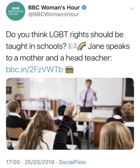 Bbc Under Fire For Asking If Lgbt Rights Should Be Taught In School Metro News