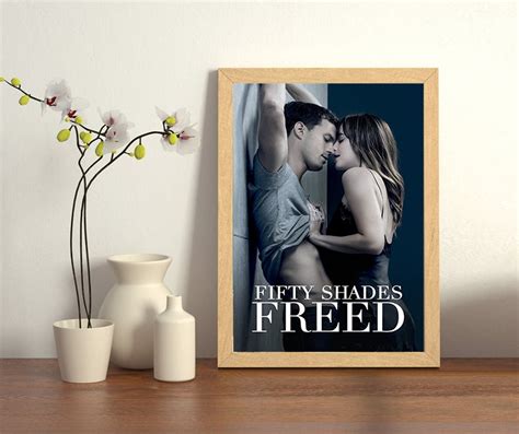 fifty shades freed 2018 movie poster art print custom poster etsy