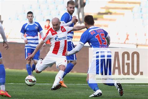 Sasa Stojanovic Fudbaler Crvene Zvezde Na Utakmici Superlige Prvenstva