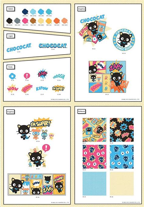 Sanrios Chococat Style Guides On Behance Style Guides Brand Style