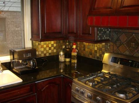 Safco medina file cabinet, mahogany, mahogany. Tuscan Inspired kitchen | Black granite countertops, Black ...