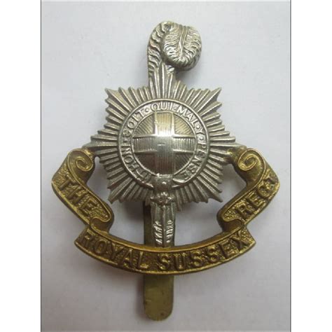 Welcome to british military badges, we sell 100% genuine current badges including, or's and officers beret badges, royal marines, sbs, sas and para badges, dz patches, rank and para wings and 100's of trf's. British Army The Royal Sussex Regiment Military Cap Badge
